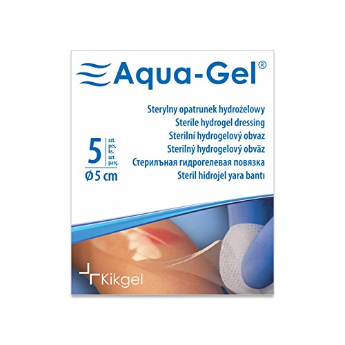 Aqua-Gel, apósitos estériles de hidrogel, 5 unidades
