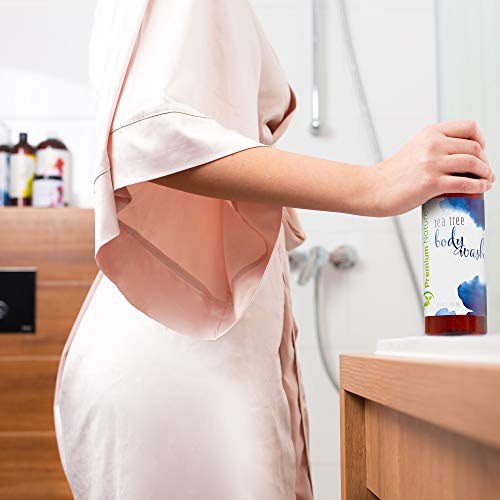 Arbol de té, 354 ml con aceite de árbol de té natural fúngico para el cuidado de la defensa, elimina las bacterias y los atletas del pie, jabón antibacteriano de Premium Nature
