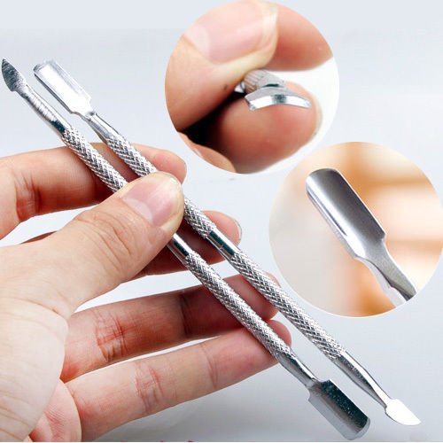 Arcton'® - Herramienta de acero inoxidable para manicura - empujador de cutículas, cortador, raspador para quitar el esmalte de uñas