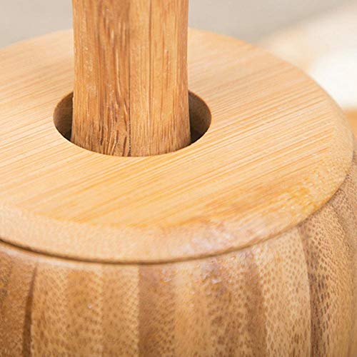 ARESAT Salt and Pepper Grinder Kit, Pestle Grinding Bowl Set, Bamboo Mortar and Pestle Base Bowl, Garlic Jar, Spice Pepper Grinder Tool, Environmentally Friendly, Suitable For Household Use