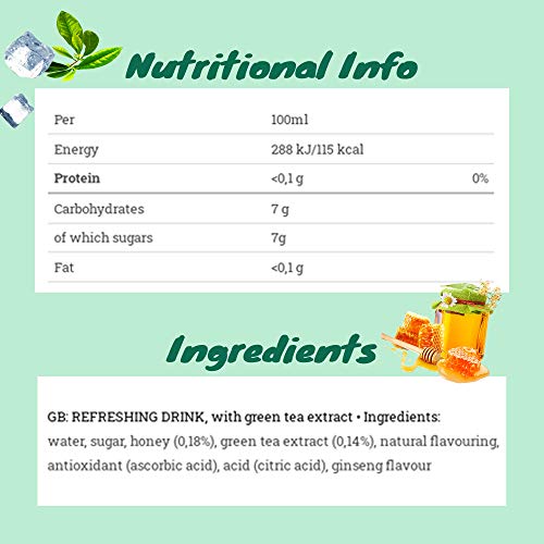 Arizona Original Green Tea With Honey 500 ml (Pack of 6)