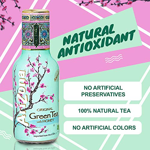 Arizona Original Green Tea With Honey 500 ml (Pack of 6)