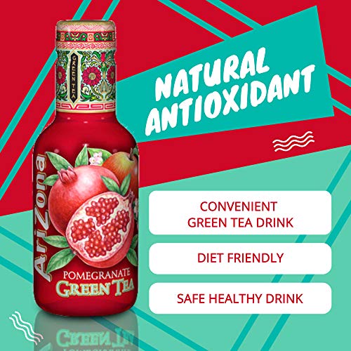 AriZona - Pomegranate Green Tea - 500ml (Pack of 6)