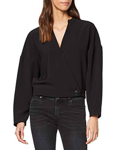 Armani Exchange 1 Button and A Half Blusa, (Black 1200), X-Small para Mujer