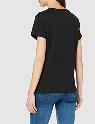 Armani Exchange 90's Theme Camiseta, Negro (Black 1200), X-Large para Mujer