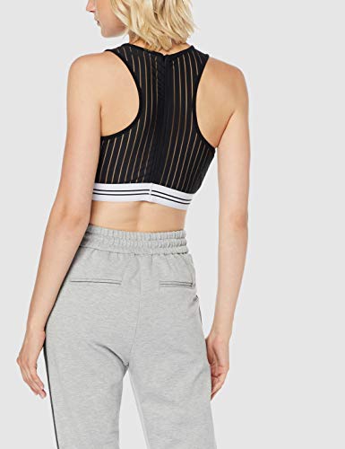 Armani Exchange Logo Top Camiseta Deportiva de Tirantes, (Black 1200), Small para Mujer