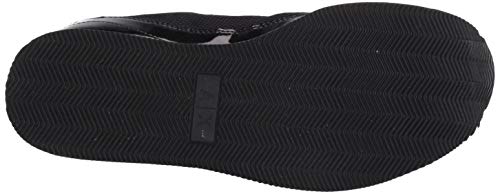 Armani Exchange Platform Sneakers, Zapatillas para Mujer, Negro (Black+White Logo 00002), 37 EU