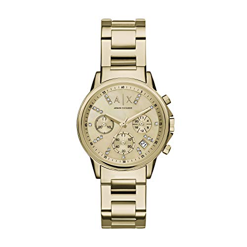 Armani Exchange Reloj Cronógrafo para Mujer de Cuarzo con Correa en Acero Inoxidable AX4327