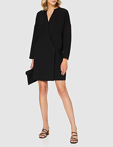 Armani Exchange V Neck Dress Vestido de Fiesta, Negro (Black 1200), XX-Large (Talla del Fabricante: 10) para Mujer