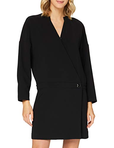 Armani Exchange V Neck Dress Vestido de Fiesta, Negro (Black 1200), XX-Large (Talla del Fabricante: 10) para Mujer