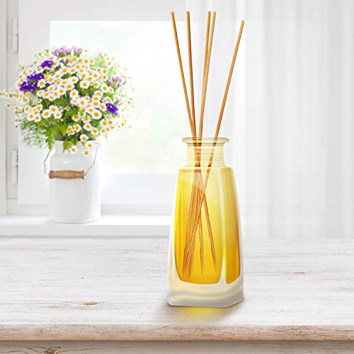 Aroma Difusor con Aceite de Lemongrass Natural 100ml - Fragancia Fresca y de Larga Duración - Set de Regalo de Difusor con 8 palitos de bambú - Mejor para Aromaterapia - SPA - Baño - Oficina