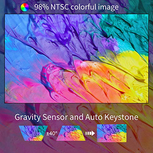 Artlii Mana, Mini Proyector Portátil WiFi 3D Móvil, Batería Recargable, DLP Proyector Móvil Pequeño, para Smartphone / iPhone / Android