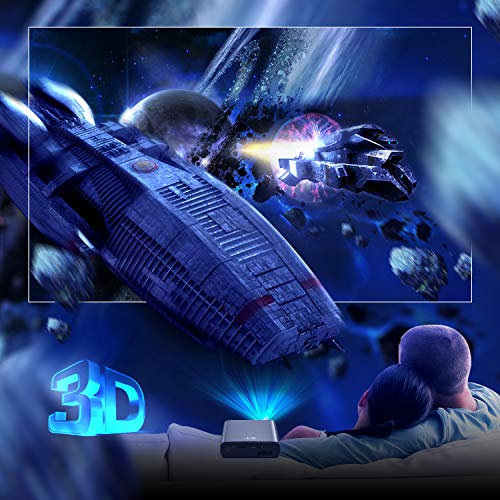 Artlii Mana, Mini Proyector Portátil WiFi 3D Móvil, Batería Recargable, DLP Proyector Móvil Pequeño, para Smartphone / iPhone / Android