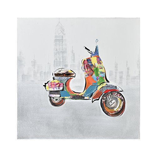 [art.work] Original mural para pared pintado a mano pintura moto sobre lienzo bastidor incluido