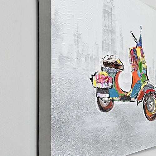 [art.work] Original mural para pared pintado a mano pintura moto sobre lienzo bastidor incluido