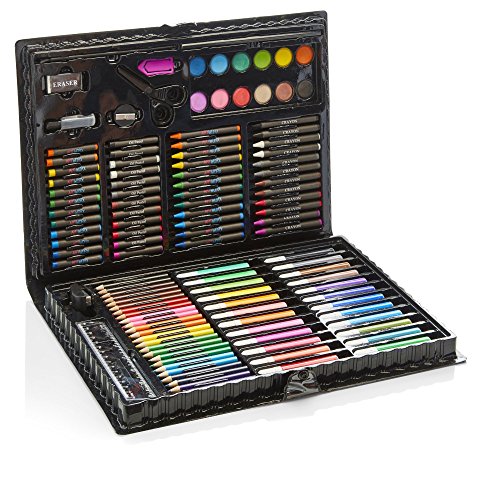 Artworx 118 Piezas de Arte Conjunto para niños - Junior Artista Caso Perfecto Regalo de cumpleaños Regalo para niñas o niños