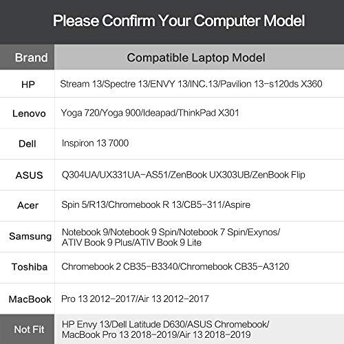 AtailorBird Funda Ordenador Portátil 13-13,3" Cuero de PU Impermeable Estilo Diamante Funda Protectora Portátil con Bolsita para Accesorios - Negro