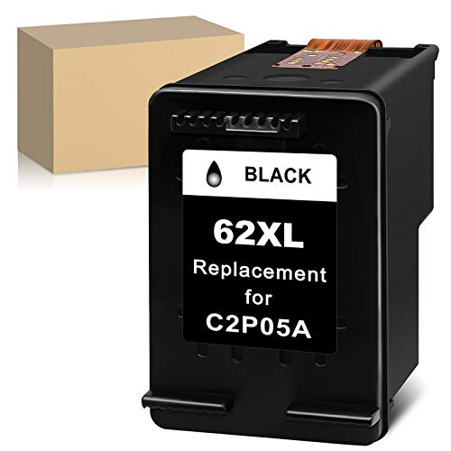 ATOPolyjet - Cartuchos de tinta remanufacturados para HP 62 XL 62XL compatibles con HP Envy 5540 5541 5542 5543 5544 5545 5546 5547 officejet 200 200c 250c 258 5741 5742 5743 Impresora (1 Negro)