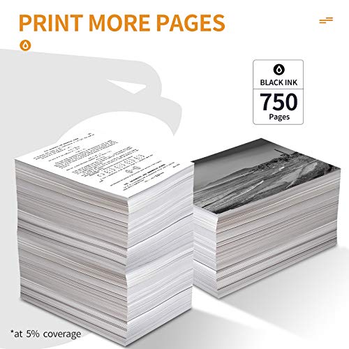 ATOPolyjet - Cartuchos de tinta remanufacturados para HP 62 XL 62XL compatibles con HP Envy 5540 5541 5542 5543 5544 5545 5546 5547 officejet 200 200c 250c 258 5741 5742 5743 Impresora (1 Negro)