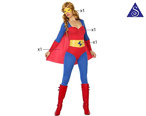 Atosa-18080 Disfraz Héroe Comic, color rojo, XS-S (18080)