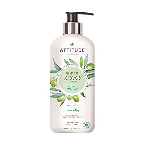 ATTITUDE Super Leaves Jabón de Manos Hojas de Olivo Dosificador 473ml