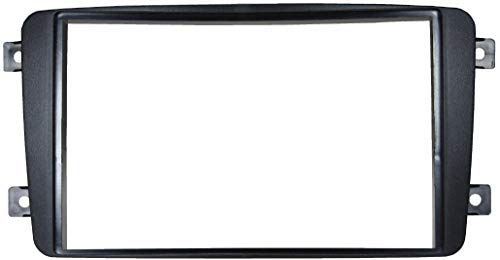 Audi OPro 32406 A299 – Set de Radio Doble DIN para Radio de Coche para Mercedes Clase C W203, CLK W209, Viano, Vito Marco de Montaje Bandeja de Metal ISO DIN