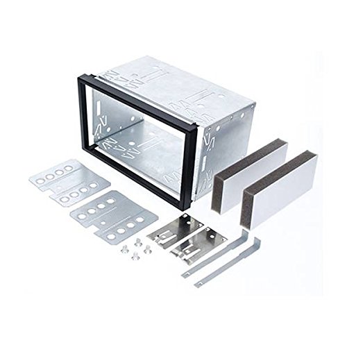 Audi OPro 32406 A299 – Set de Radio Doble DIN para Radio de Coche para Mercedes Clase C W203, CLK W209, Viano, Vito Marco de Montaje Bandeja de Metal ISO DIN