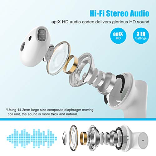 Auriculares Bluetooth, Xiaomi Mi Air2 Cascos Auriculares con microfono Auriculares inalámbricos Mi Auriculares Control de Enlace sincrónico táctil