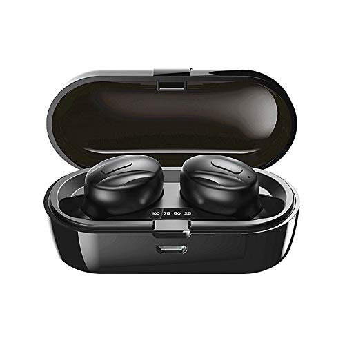Auriculares Inalámbricos Bluetooth, 2020 Nuevos Auriculares Bluetooth IPX5 Auriculares con Microfono Deportivos Impermeables con Estuche de Carga para iOS Android PC Pad (N-08)