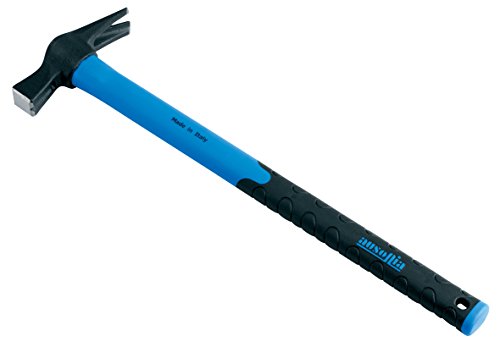AUSONIA - 45013 MARTILLO DE CARPINTERO MODELO ESPAÑA DE 400 GR CON CABEZA FORJADA EN ACERO C45 TEMPLADA POR INDUCCIÓN Y MANGO DE 45 CM DE FIBRA DE VIDRIO CON EMPUÑADURA ANTIDESLIZANTE
