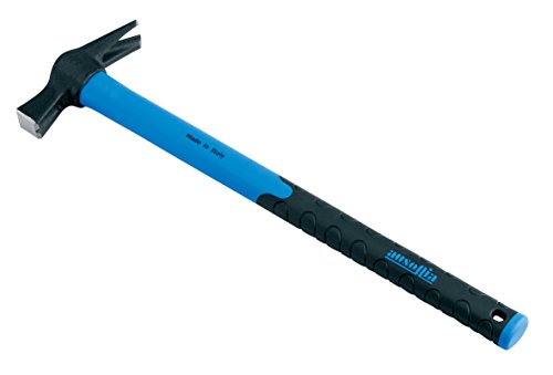 AUSONIA - 45017 MARTILLO DE CARPINTERO MAGNETIZADO MODELO ESPAÑA DE 300 GR CON CABEZA FORJADA EN ACERO C45 TEMPLADO POR INDUCCIÓN Y MANGO DE 45 CM DE FIBRA DE VIDRIO CON EMPUÑADURA ANTIDESLIZANTE