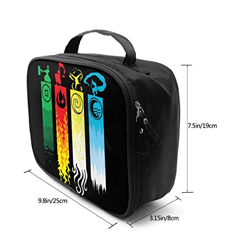 Avatar The Last Legend Airbender Of Korra Aang Bolsa de maquillaje de viaje Cosmética Artista de maquillaje Bolsa de almacenamiento portátil para mujeres Chica Almacenamiento diario a prueba de agua