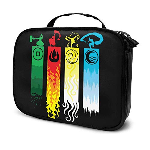 Avatar The Last Legend Airbender Of Korra Aang Bolsa de maquillaje de viaje Cosmética Artista de maquillaje Bolsa de almacenamiento portátil para mujeres Chica Almacenamiento diario a prueba de agua