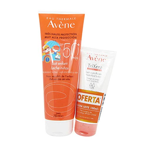 Avène Solar Leche Niño SPF 50+ c/Oferta Trixera Nutrición Leche Nutri-Fluido 250ml + 100ml