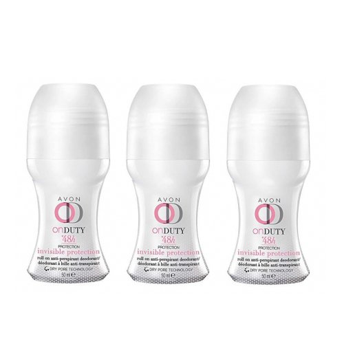 AVON 3x On Duty Deoroller Invisible Protection