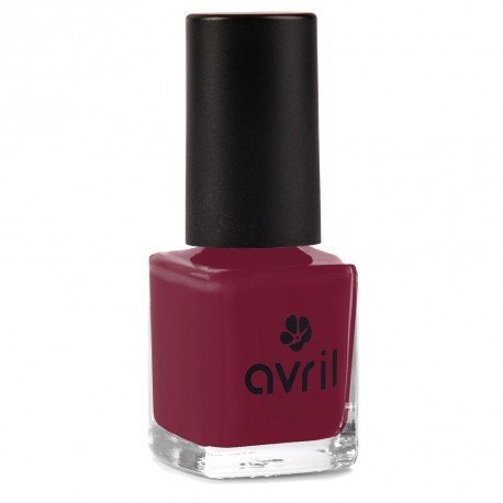 AVRIL - Esmalte Vegano sin Productos Químicos - Borgoña 26 - Fácil Aplicación, Sin Experimentación Animal - 7 ml