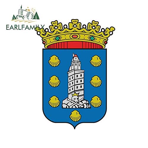 A/X Sticker de Carro 13cm x 9.5cm Coruna Graffiti Car Sticker Vinilo Impermeable Graffiti Sticker Adecuado Van RV SUV Decal Gift