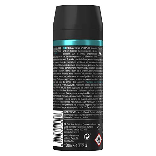 Axe Apollo Desodorante - Paquete de 3 x 150 ml - Total: 450 ml