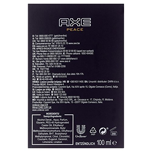 AXE PEACE AFTER SHAVE 100ML