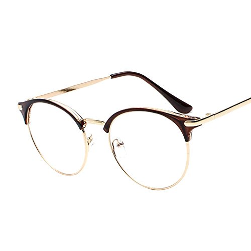 Axiba Gafas Mujer Marco de línea Retro ceja literario japonés y Coreano Mostrar Gafas Carita Marco Espejo Plano literario Masculino R Regalos creativos