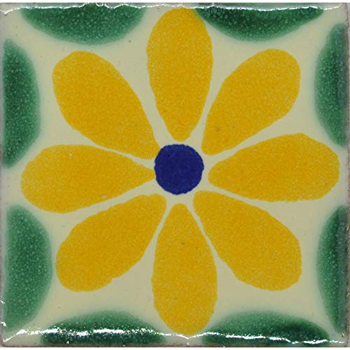 Azulejo de cerámica mexicana pintado a mano, comercio justo
