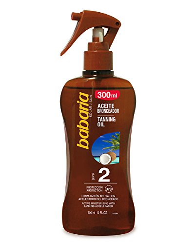 Babaria Pistola Aceite Bronceador Solar Coco SPF2-300 ml