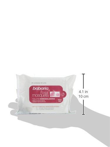 Babaria - Rosa Mosqueta Toallitas Desmaquilladoras, 20 Uds
