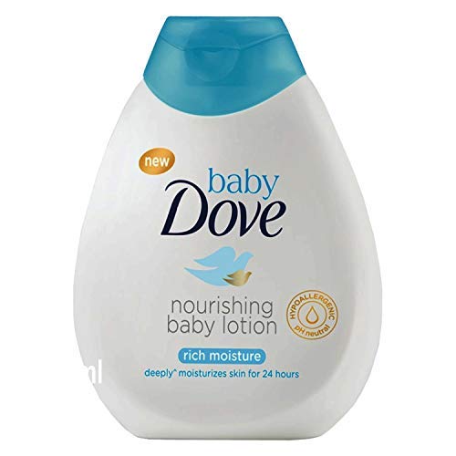 Baby Dove Rich Moisture - Champú y loción (2 unidades, 200 ml, suave, hipoalergénico y pH neutro)