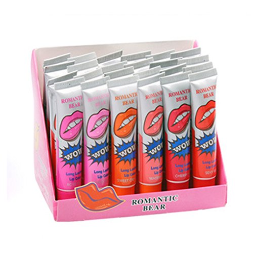 Babysbreath Resistente al Agua Lady Peel-Off Brillo Maquillaje Lipstick Líquido de Larga duración Labio 2#