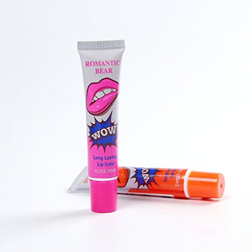 Babysbreath Resistente al Agua Lady Peel-Off Brillo Maquillaje Lipstick Líquido de Larga duración Labio 2#
