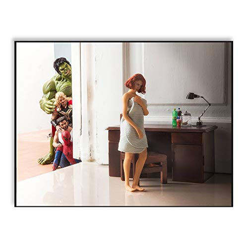 BailongXiao The Secret Life of Heroes Poster Nordic Hero Wall Pictures decoración del hogar habitación de niños Wall Art,Pintura sin Marco,60X90cm