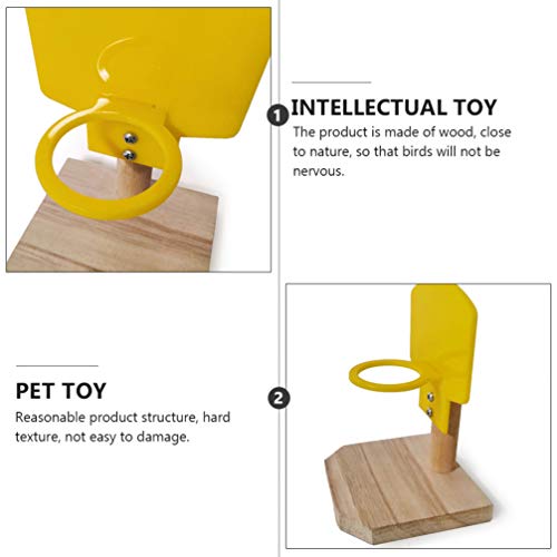 Balacoo 1 Juego de Juego de Baloncesto de Loros Juguetes de Entrenamiento de Inteligencia de Loros para Guacamayos Africanos Grises Cacatúa