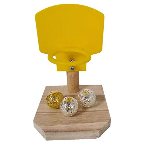 Balacoo 1 Juego de Juego de Baloncesto de Loros Juguetes de Entrenamiento de Inteligencia de Loros para Guacamayos Africanos Grises Cacatúa