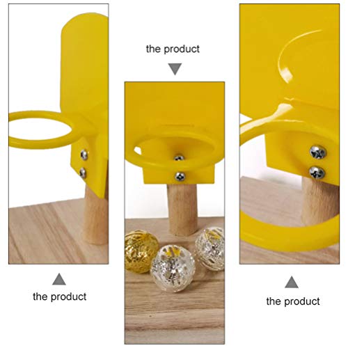 Balacoo 1 Juego de Juego de Baloncesto de Loros Juguetes de Entrenamiento de Inteligencia de Loros para Guacamayos Africanos Grises Cacatúa